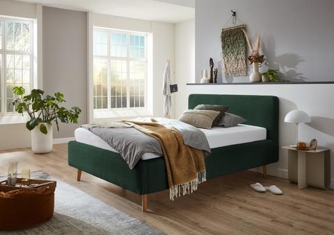 Łóżko tapicerowane 140 Mathew cord green