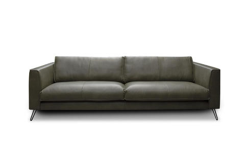Skórzana sofa Brunello oliwkowa