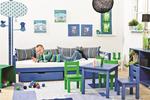 Pokój dziecięcy niebieski-zielony