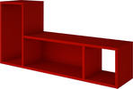 Łóżko piętrowe B czerwone - 2 opcje ustawienia mebli 