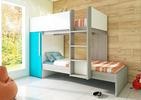 Pokój dziecięcy z łóżkiem piętrowyn Bo7 - karaibski niebieski, elementy do wyboru