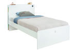 Białe łóżko 120x200 młodzieżowe White