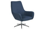 Relaksacyjny fotel obrotowy Rylee – niebieski
