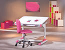 Krzesło dziecięce Pezzi z biurkiem Colorido tvoří praktickou dětskou sestavu pro holky
