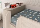 Łóżko piętrowe dla dwojga dzieci Bo1 90x200 – jasnoszary