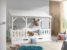 Łóżko dziecięce w kształcie domku dla dwojga dzieci House - white