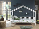 Łóżko dziecięce w kształcie domku dla dzieci Dallas white