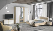 Designerskie łóżko w skandynawskim designie Curtys medium