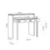 Podwójne biurko w minimalistycznym designie Seven