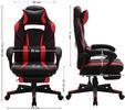 Krzesło biurowe do gier OBG-VR, red