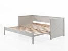 Składane łóżko dziecięce z szufladą wykonane z litego drewna Pino XL