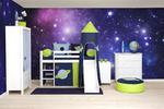 Projekt pokoju dziecięcego Space dla jednego dziecka
