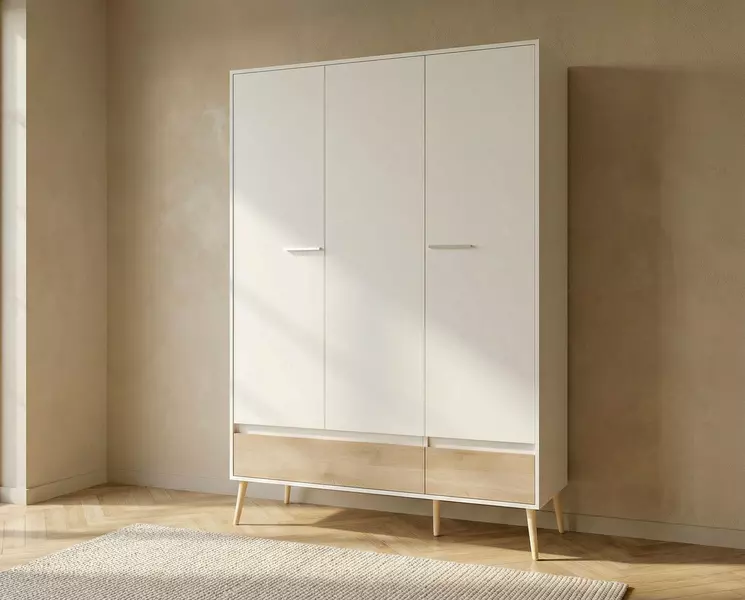 Meble do sypialni w skandynawskim designie, kolekcja Aalborg