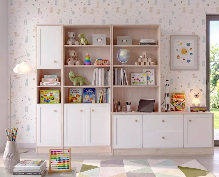Zestaw regałów dziecięcych Scandi Sophia Reha