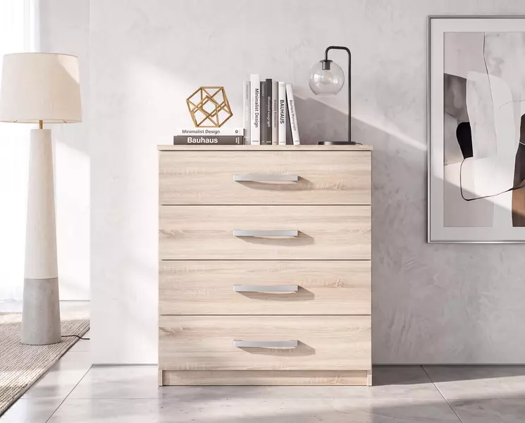 Szafa z lustrami i oświetleniem LED, dąb Moss XL