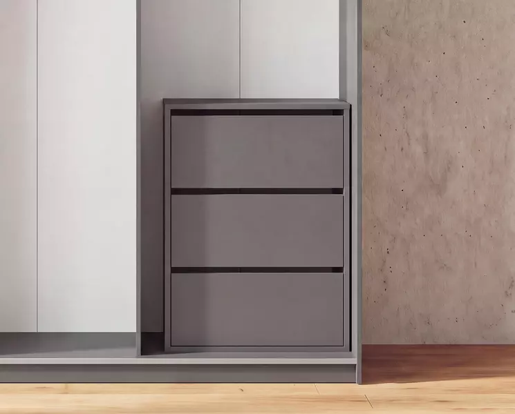 Szafa z drzwiami przesuwnymi 120 cm dąb / antracyt Barcelo