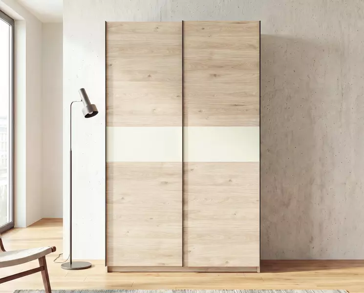 Szafa z drzwiami przesuwnymi 120 cm dąb / kaszmir Barcelo II