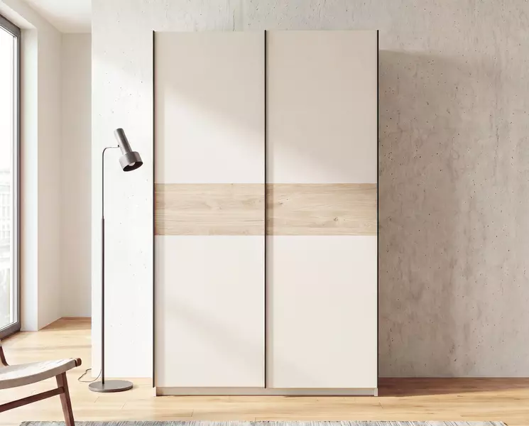 Szafa z drzwiami przesuwnymi 120 cm dąb / kaszmir Barcelo II