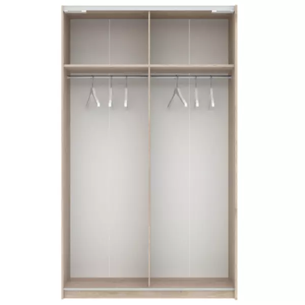 Szafa z drzwiami przesuwnymi 120 cm kaszmir / biała Barcelo II