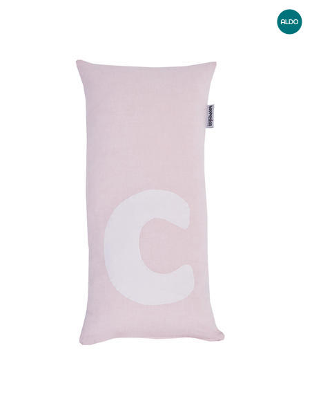Różowa poduszka C, prostokątna 