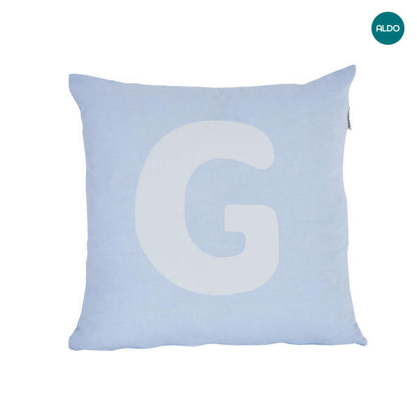 Niebieska poduszka G, kwadratowa 