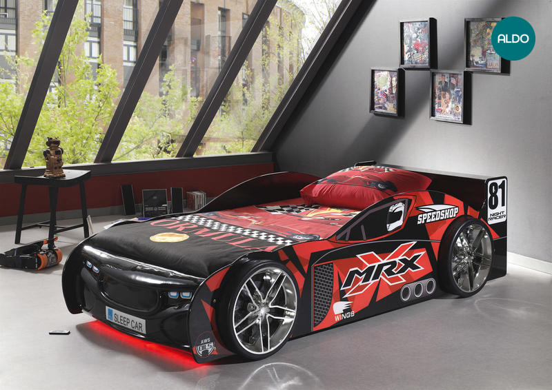 Łóżko dziecięce auto MRX - czarne