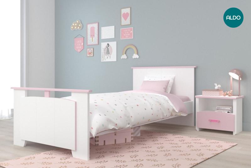 Łóżko dla dzieci Biotiful pink