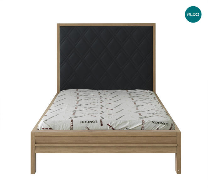 Łóżko stylowe z antracytowym frontem Harmony 100x200 cm