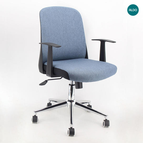 Designerski fotel o minimalistycznym designie Poseidon blue