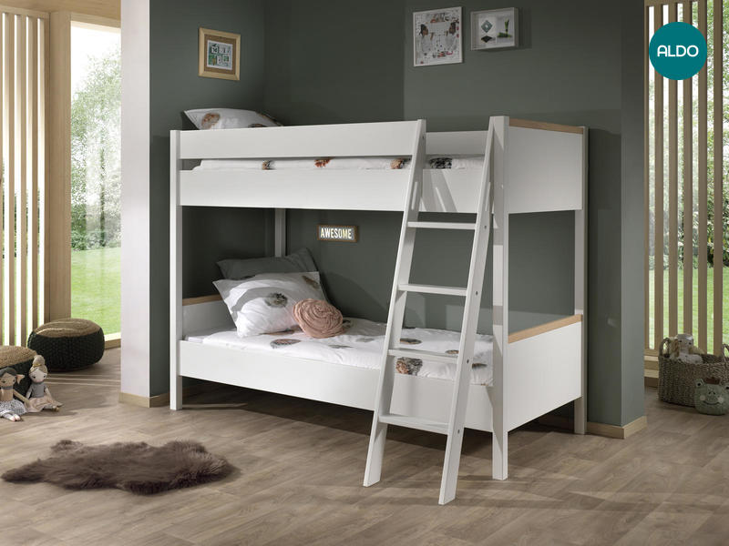 Łóżko piętrowe dla dwójki dzieci London - white